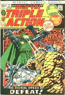  Comic: MARVEL TRIPLE ACTION #.2 (Fantastic 4,Silver Surfer,Dr Doom) (1972) Baseball cards value