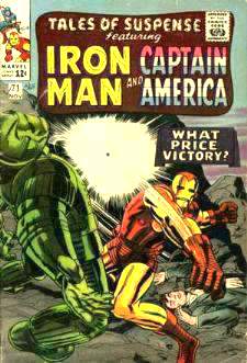  Comic:  TALES OF SUSPENSE #71 Featuring IRON MAN & CAPTAIN AMERICA Baseball cards value
