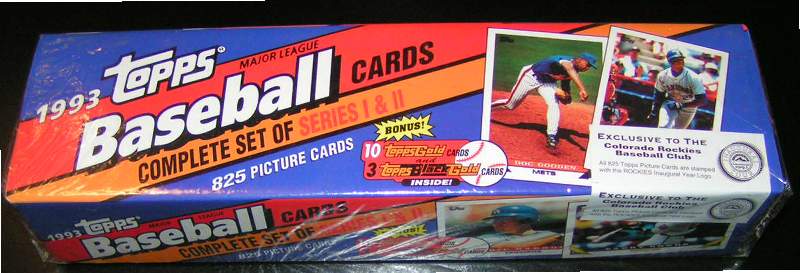  1993 Topps 'INAUGURAL ROCKIES' - NEAR SET (NM/MINT) (824/825 cards) Baseball cards value