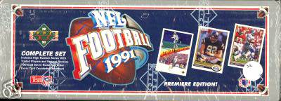  1991 Upper Deck Football - COMPLETE FACTORY SET (SEALED) (700 cards) Football cards value
