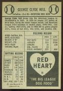 1954 Red Heart Baseball card back