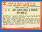 1965 Philadelphia WAR BULLETIN  n card back