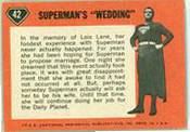 1965/1966 Topps SUPERMAN  n card back
