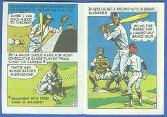 1970 Topps Comics Booklets Baseball card back