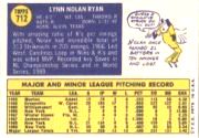 1970 Topps Baseball card back