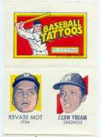 1971 Topps Tattoos Sheets Baseball card back
