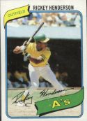 1980 Topps Baseball card front