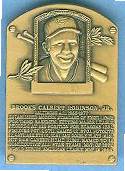 1985 Hall-of-Fame Mini BRONZE PLAQUES  Baseball card front