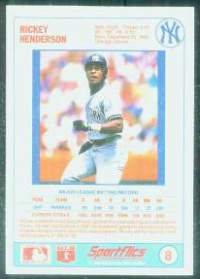 1988 Sportflics Gamewinners Baseball card back