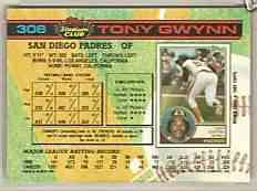 1991 Topps STADIUM CLUB  Baseball card back