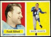 1957 Topps Football card front