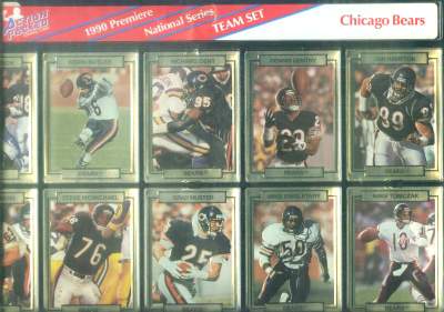 1990 Action Packed Factory Team Sets Football card front