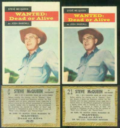 1958 A & BC Gum TV Westerns  n card front