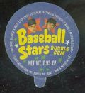 1973 Topps Candy Lids Baseball card back