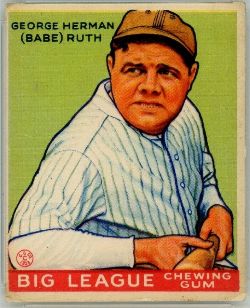 Babe Ruth Cards & Items  Baseball card front