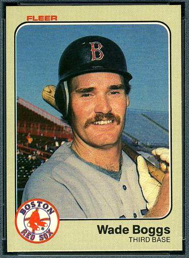 1983 Fleer #179 Wade Boggs ROOKIE (HALL-of-FAMER) (Red Sox) Baseball cards value