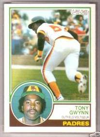 1983 O-Pee-Chee/OPC #143 Tony Gwynn ROOKIE (HALL-of-FAMER) (Padres) Baseball cards value