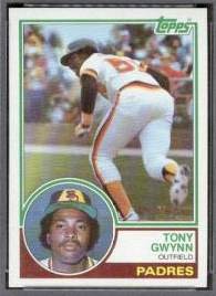 1983 Topps #482 Tony Gwynn ROOKIE (HALL-of-FAMER) (Padres) Baseball cards value