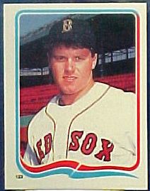 Roger Clemens - 1985 Fleer Sticker #123 ROOKIE (Red Sox) Baseball cards value