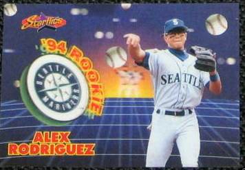 1994 Sportflics ROOKIE/TRADED Starflics #TR11 Alex Rodriguez Baseball cards value