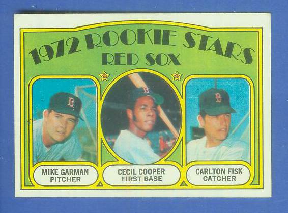 1972 Topps # 79 Carlton Fisk ROOKIE (Red Sox) Baseball cards value