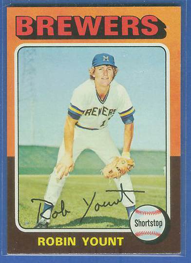 1975 Topps #223 Robin Yount ROOKIE (Brewers) Baseball cards value