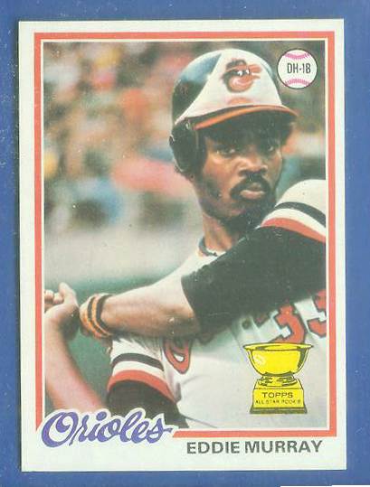 1978 Topps # 36 Eddie Murray ROOKIE (Orioles) Baseball cards value