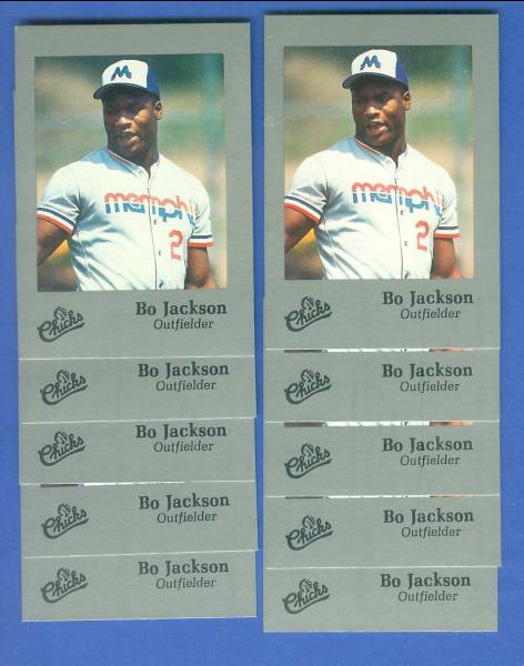 Bo Jackson - 1986 Memphis Chicks #28 Minor League - Lot of (25) Baseball cards value