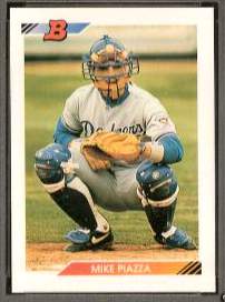 Mike Piazza - 1992 Bowman #461 ROOKIE (Dodgers) Baseball cards value