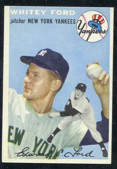 Whitey ford baseball cards prices values #2