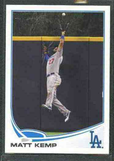 Matt Kemp - 2013 Topps #242 SCARCE 'Out of Bounds' SHORT PRINT VARIATION Baseball cards value