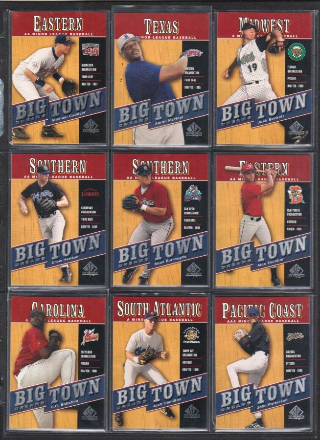 2001 SP Top Prospects - BIGTOWN DREAMS - Minor League Insert Set(15 cards) Baseball cards value