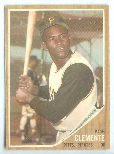 1962 Topps # 10 Roberto Clemente (Pirates) Baseball cards value
