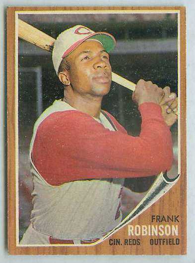 1962 Topps #350 Frank Robinson [#] (Reds) Baseball cards value