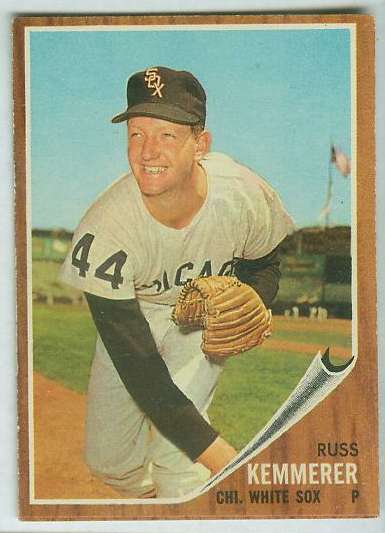 1962 Topps #576 Russ Kemmerer SHORT PRINT HIGH # (White Sox) Baseball cards value