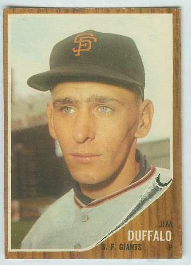 1962 Topps #578 Jim Duffalo HIGH # (Giants) Baseball cards value