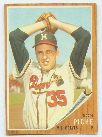 1962 Topps #582 Ron Piche HIGH # (Braves) Baseball cards value