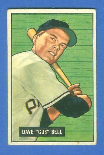1951 Bowman # 40 Gus Bell ROOKIE (Pirates) Baseball cards value
