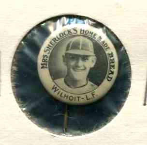 1920 PB5 Mrs Sherlock's Bread PIN - Joe Wilhoit Baseball cards value