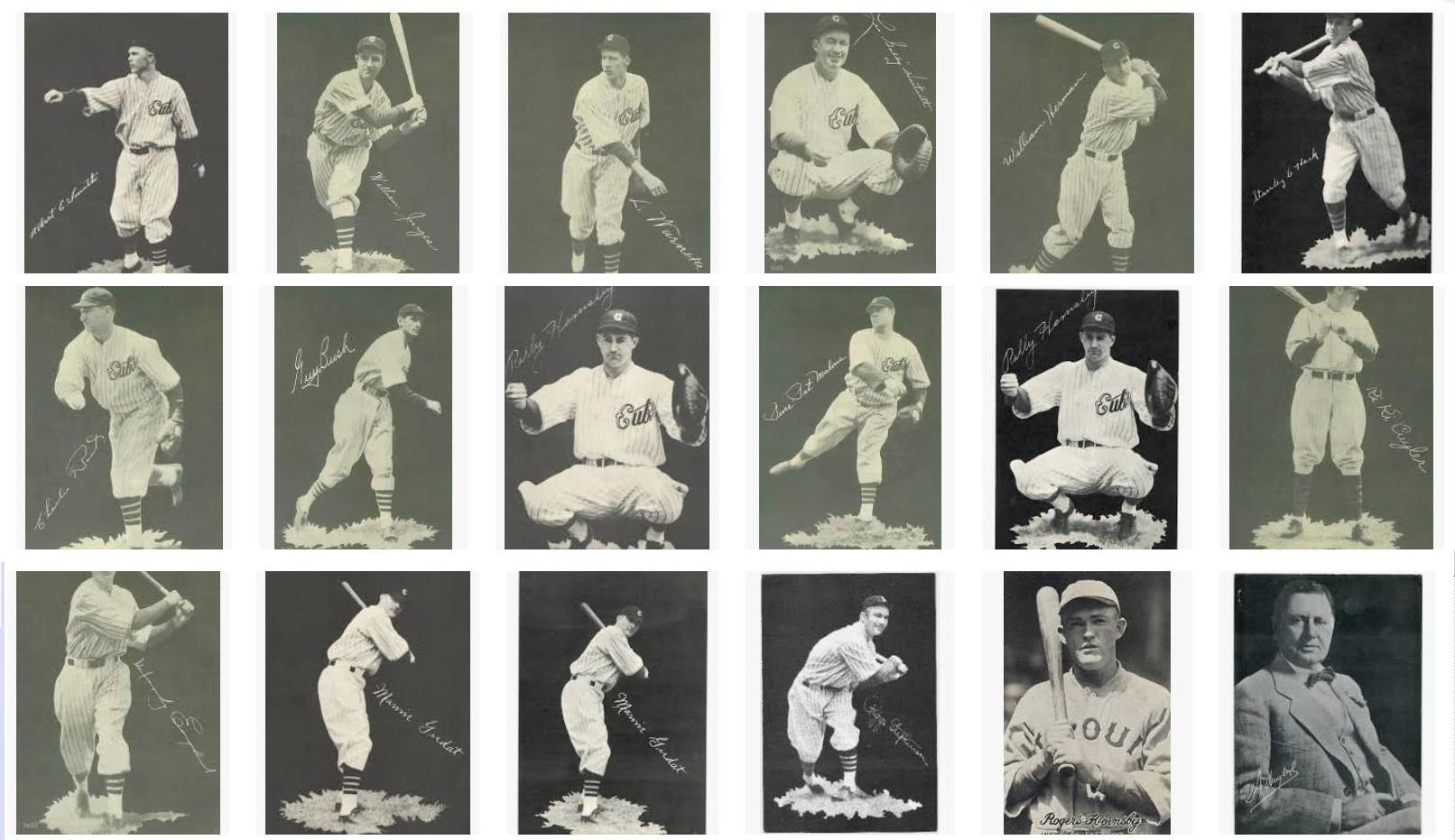 1932-1936 Cubs Team Issue Picture Pack  - Lot of (11) different Baseball cards value