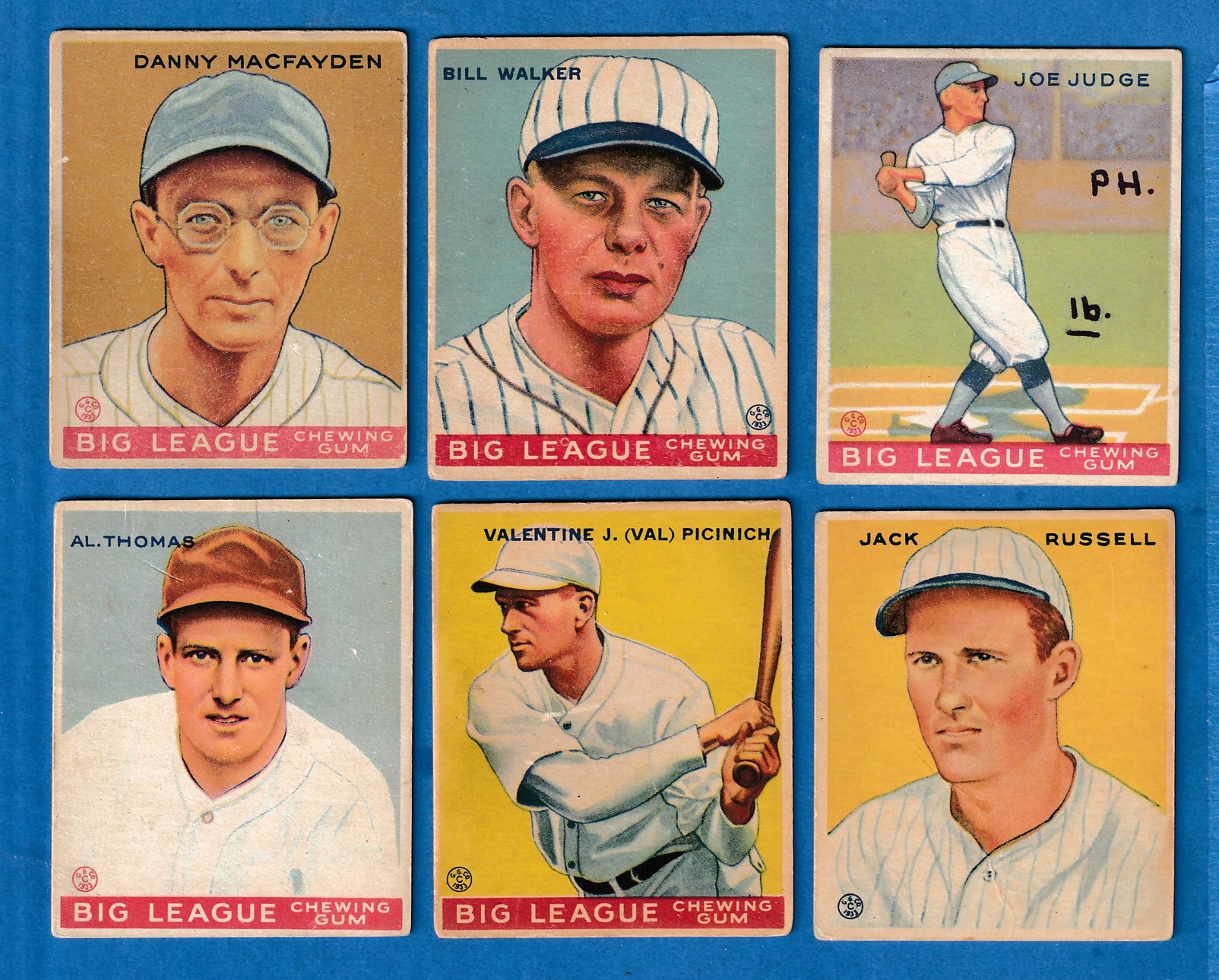 1933 Goudey #169 Al Thomas ROOKIE (Senators) Baseball cards value