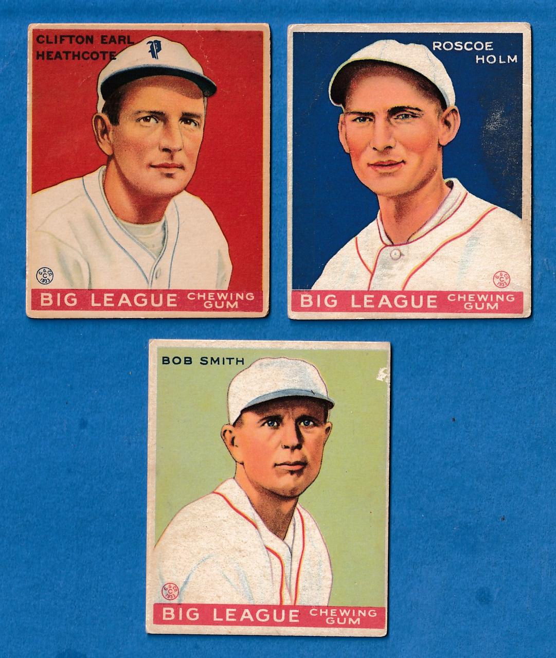 1933 Goudey #185 Bob Smith (Boston Braves) Baseball cards value