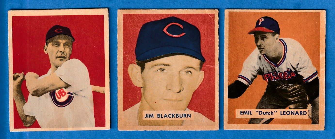 1949 Bowman #160 Jim Blackburn (Reds) Baseball cards value