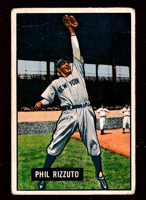 1951 Bowman # 26 Phil Rizzuto (Yankees,HOF) Baseball cards value