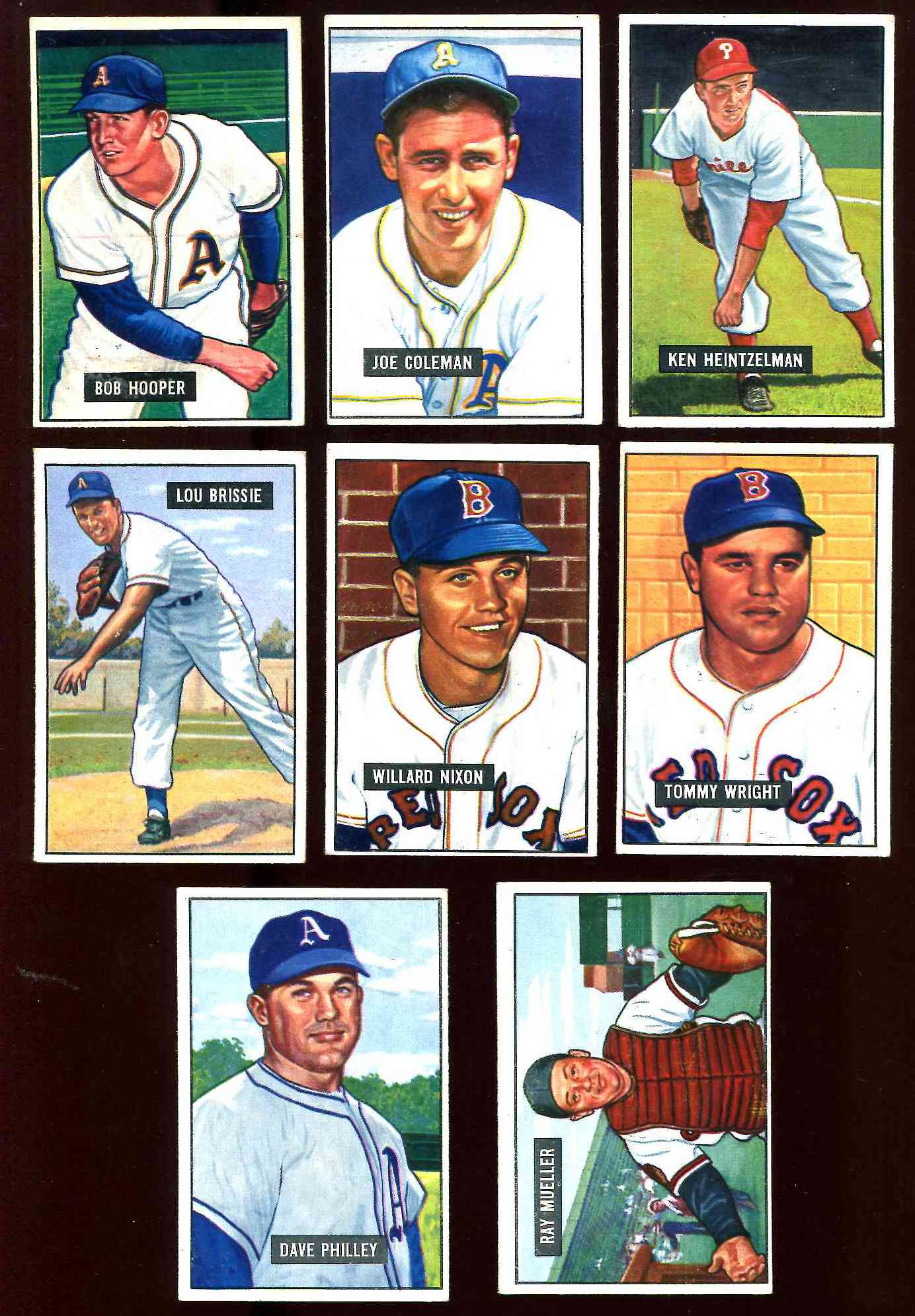 1951 Bowman #297 Dave Philley SCARCE HIGH# (Philadelphia A's) Baseball cards value