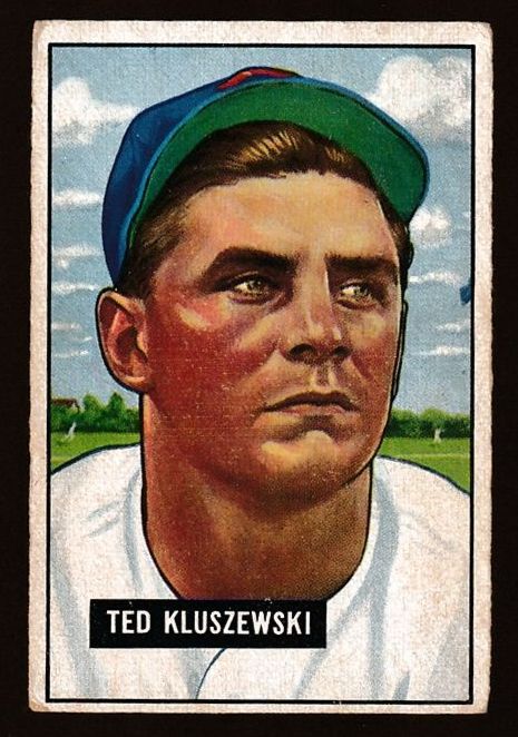 1951 Bowman #143 Ted Kluszewski [#j] (Reds) Baseball cards value