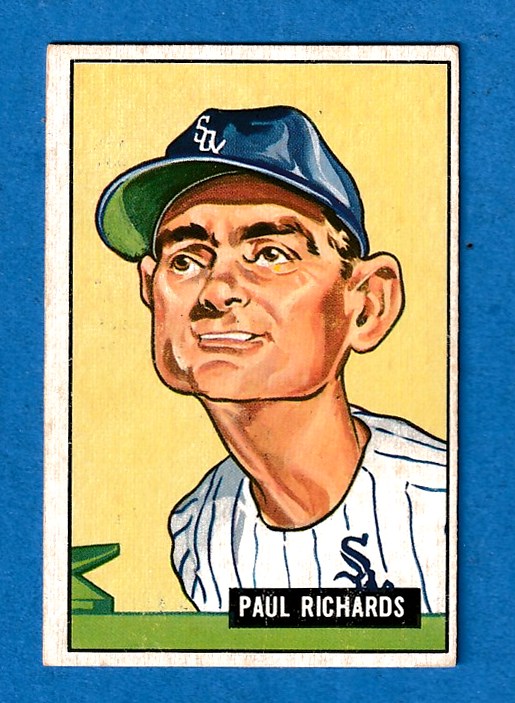 1951 Bowman #195 Paul Richards [#] (White Sox) Baseball cards value