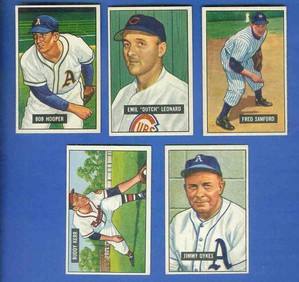 1951 Bowman # 33 Bob Hooper (Philadelphia A's) Baseball cards value