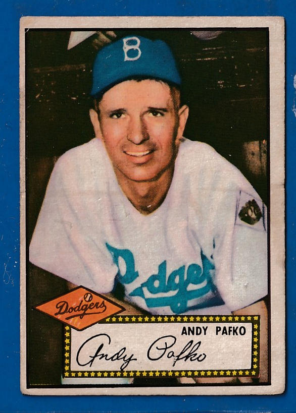 1952 Topps #  1 Andy Pafko [#] (Brooklyn Dodgers) Baseball cards value