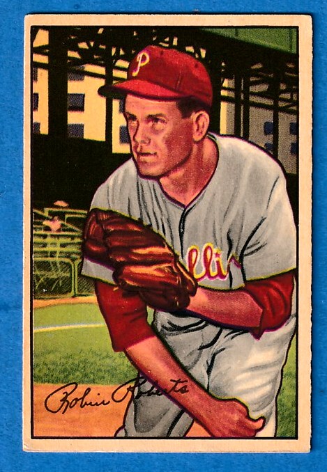 1952 Bowman #  4 Robin Roberts [#] (Phillies,HOF) Baseball cards value